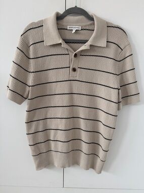 Banana Republic Sweater polo in soft white
